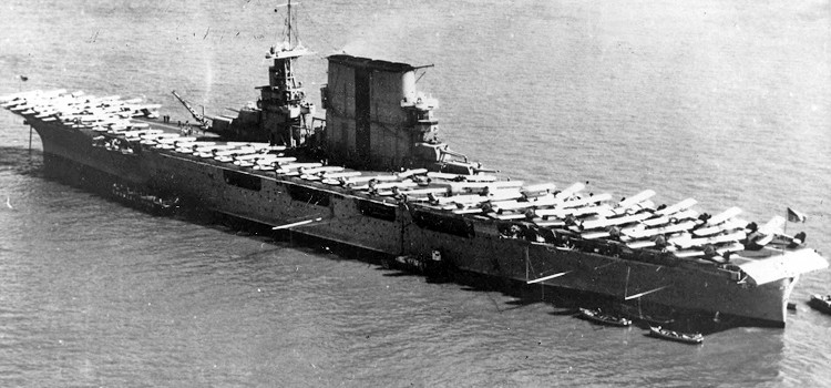 USS Saratoga in the 1920s now lies on the seabed of Bikini Atoll. German dies on Bikini dive trip