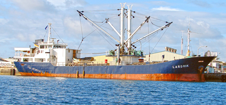 The RMI government vessel MV Langdrik is now considered unsafe and cannot be used for outer island service. Photo: Karen Earnshaw. Shipping struggles to meet needs