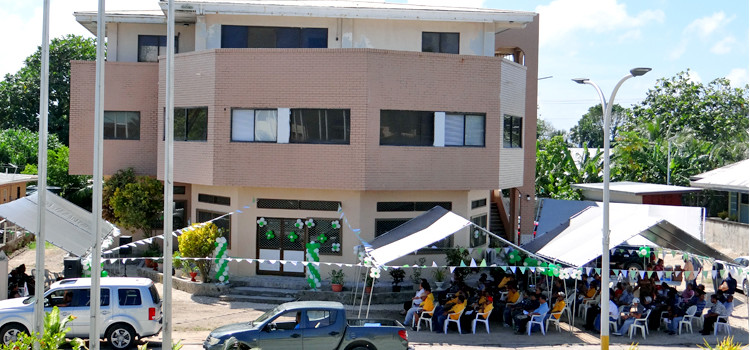 The Ministry of Finance’s new facility, the former Ann’s Palace, which was blessed the week before the November 16 election and will be used by the ministry from the beginning of the New Year. Photo: Hilary Hosia. Loan to pay loan