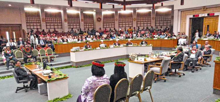 In this 2011 file photo, the opening day of the Nitijela session. Who will win the vote for President when the Nitijela convenes on January 4, 2016? Who will be next RMI President?
