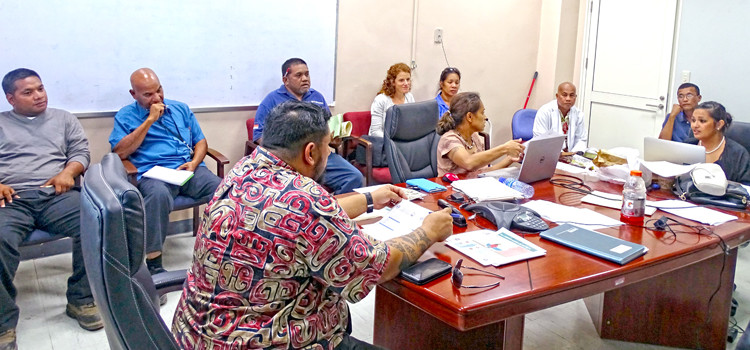 The Ministry of Health has called in a multi-agency group (shown here) to respond to the Zika virus. Photo: Hilary Hosia. Quick response to Zika