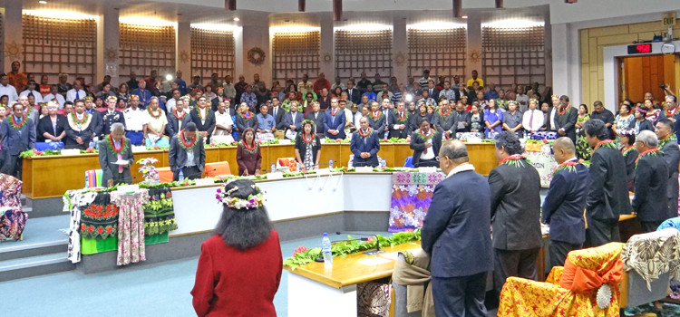 The Nitijela at a January 2016 session. Photo: Hilary Hosia. Postal voting on the way out?
