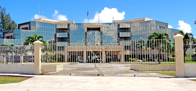 The RMI capital building. The latest RMI national government audit shows accountability problems have continued without correction for many years. Audit: $ abuse violates the law