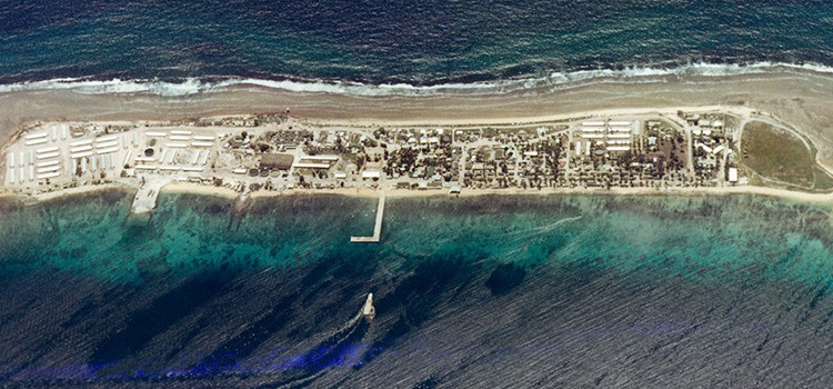 A 1967 aerial view of Ebeye Island, which is to be the focus of Kwajalein Atoll Development Authority projects. Ebeye’s low-hanging fruit