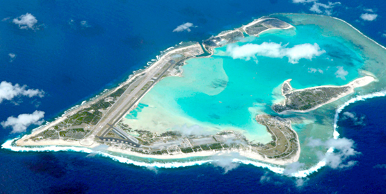 An aerial view of Wake Atoll, which is controlled by the United States as an unincorporated territory. Photo: commons.wikimedia.org US: Time to Wake up