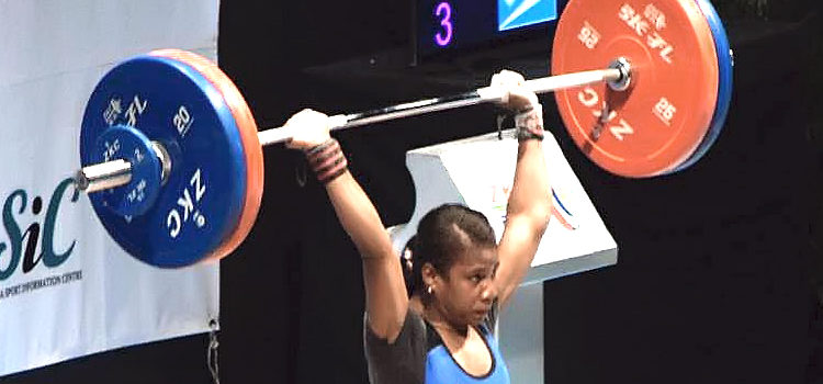RMI weightlifting star Mattie Sasser set eight junior and senior lifting records at the Oceania Championships in Fiji in May (pictured) and has now been selected to go to the Olympic Games in Brazil next month. Mattie heading to Brazil