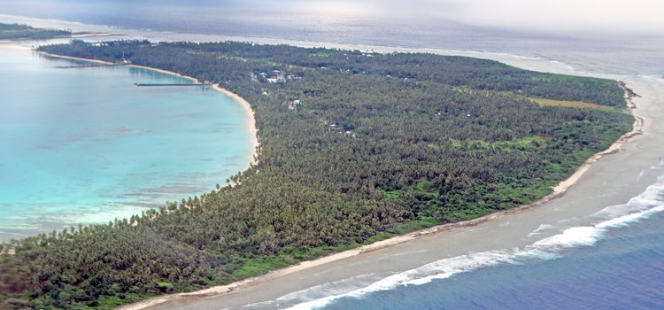 An aerial view of Wotje Atoll. The latest RMI Auditor General’s report to Nitijela shows that previous administration of Wotje Atoll Local Government in the 2009-2014 period diverted tens of thousands of dollars away from the requirements of grants that were supposed to support constructing a community center and a church. Photo: Isaac Marty. Audits show theft of grant funds