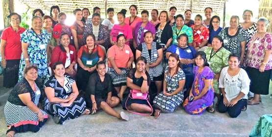 Participants at the women’s workshop held at RRE’s Bokanake House in Majuro. NZ backs RMI women’s action