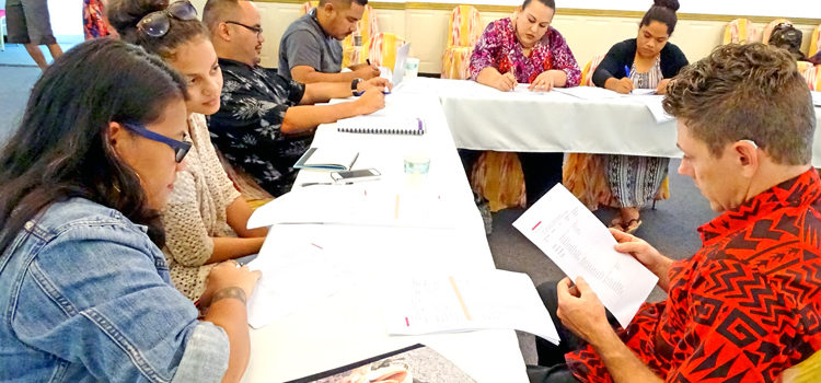 Participants at the Environmental Monitoring and Governance workshop at the Marshall Islands Resort’s Melele Room last week in Majuro. Photo: Hilary Hosia. First environment report since 1992