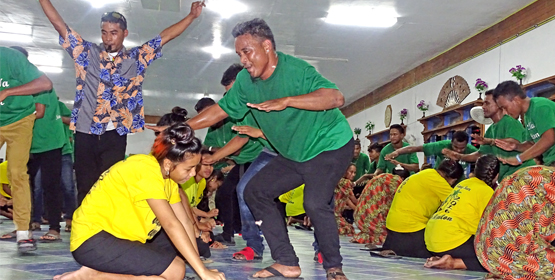 The Terong Iar jebta rocked the Laura Protestant Church (and the many other churches it visited) with great songs and lively dance moves as part of Christmas celebrations in the RMI. Photo: Hilary Hosia. Don’t ever whistle
