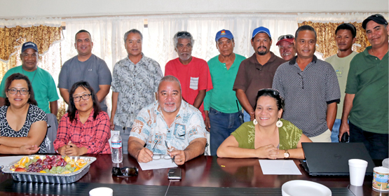 RMI Combined Utility Board members met with KAJUR officials on Ebeye recently. Utility Board meets with KAJUR