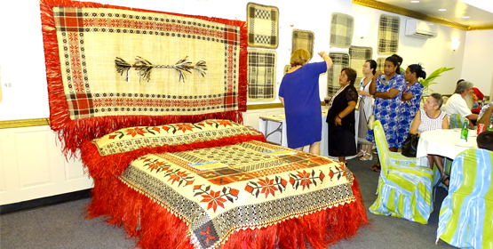 Guests enjoyed viewing the beautiful jaki-ed at Thursday’s auction at the MIR. Photo: Hilary Hosia Great support for jaki-ed auction