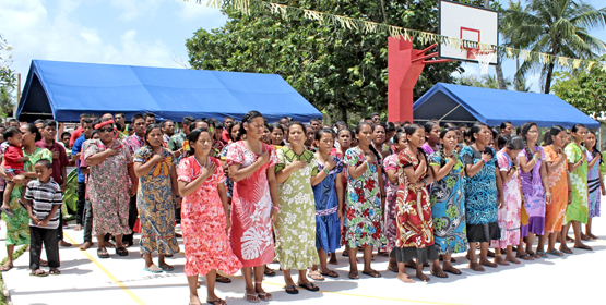 See more photos from the ceremony in the March 3, 2017 edition of the Marshall Islands Journal. Rongrong sports court