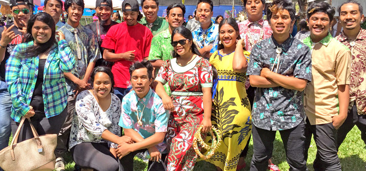 Marshallese students living in Honolulu. 4th Micronesia Festival celebration