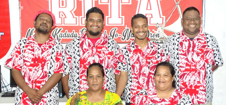 Pictured from left standing: Rita Elementary School’s Vice Principal Rodrigues Nakamura Jr., and teachers Don Langimeo, Maija Ralpho, Nimata Nakamura, (and sitting) Rosemary Arwen, and Mamilani Horiuchi were captured during the school honor assembly on June 1. Photo: Isaac Marty. RES team to talk in Palau
