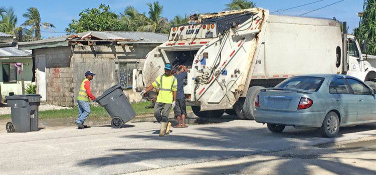 MAWC workers didn’t let two of their three garbage trucks being sidelined for repairs stop their daily pick up routine in Majuro — they simply used their muscles more by lifting residential garbage bins onto a flat bed truck for delivery to the one working garbage vehicle. MAWC undeterred by vehicle issues