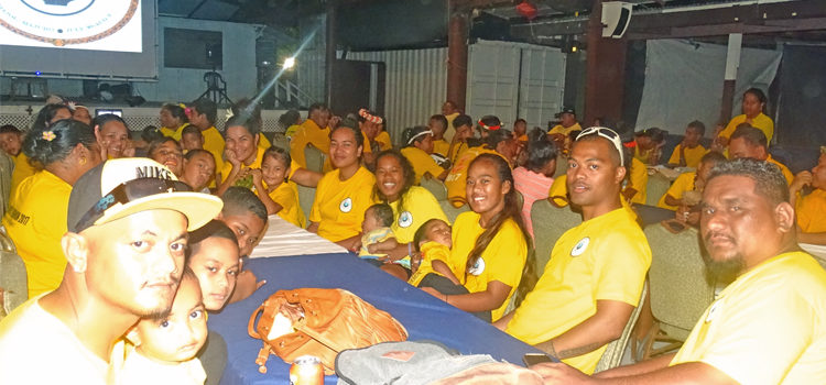 Sophia family relatives enjoying themselves at Jitak, one of several big parties they had in Majuro this week. Photo: Hilary Hosia Sophia’s kin have a blast