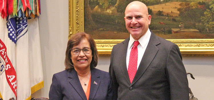 President Hilda Heine met with Lt. General H.R. McMaster, President Donald Trump’s National Security Advisor, at the White House during her visit to Washington, DC last week. Photo: White House. RMI mulls nuclear treaty