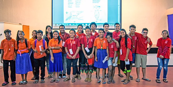 Photo: Craig Vila. Students, teachers try comics