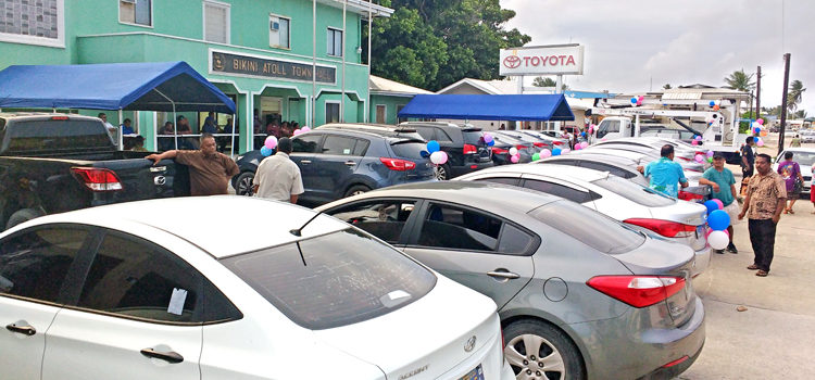 The KBE Local Government held a blessing ceremony on December 14 for the new fleet of vehicles purchased for council members use. Big bucks for Bikinians
