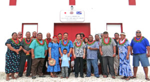 The number of VIPs at the blessing ceremony for MCHS’s new body’s dormitory showed how grand the occasion was. UCC Head Pastor Enja Enos urged the school to “maintain, maintain and maintain” the building, while encouraging students to pursue higher education in order to expand the number of UCC-operated schools in the Marshall Islands. He said there are only three at present: Ebeye Christian Elementary School, Rita Christian School and MCHS.
