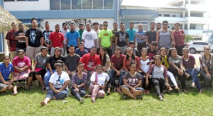 Marshallese Job Corps students from the Waimanalo and Maui campuses joined with National Training Council staff during a day-long gathering at CMI last week. Photo: Kelly Lorennij.