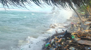 High tides coupled with unusually high sea levels cause inundations. Photo: Hilary Hosia.