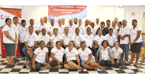 Disaster response staff from RMI, FSM, Palau, and Kiribati met in Majuro last week.