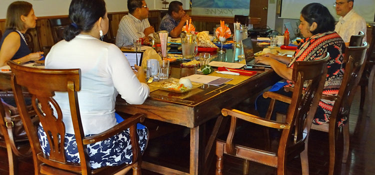 The National Nuclear Commission held a workshop this week at RRE’s Kibedikdik Room to develop its communications plan as part of its ongoing work program. Photo: Kelly Lorennij. Nuclear agency works on plan