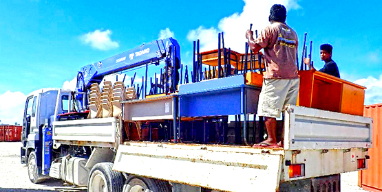 A donation of classroom equipment from LDS Charities has improved the situation at Ebeye Public Middle School in Kwajalein Atoll. LDS supports Ebeye school