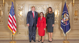 President Hilda Heine was in New York last week for the UN General Assembly and joined US President Donald Trump and First Lady Melania Trump. This week she challenged the Pacific to rid the region of illegal fishing by 2023. Photo: White House.