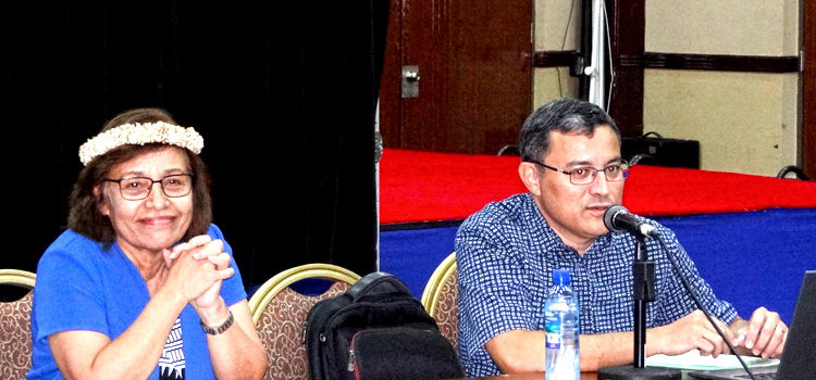 President Hilda Heine spoke to heads of departments of the RMI government Tuesday, which was chaired by Chief Secretary Ben Graham. Photo: Hilda Heine. Heine engages with RMI officials