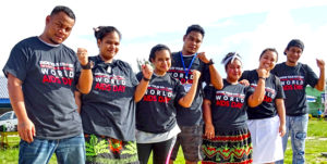 From left: CMI students Mark Bokmej, Colleen Salomon, Terrence Mataky, Mary Talley, Ikoureng Piailuk, Mary Talley, Joicelynn Panuel and Rambo Phillip. Photos: Kelly Lorennij.