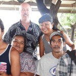 Sean Calley, left, meets his birth parents. Photo: Hilary Hosia