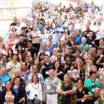 President Hilda Heine, front in white jacket, poses with the attendees of the PRIMO conference held recently in Honolulu.
