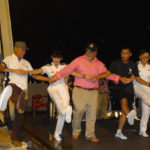To wrap up the visit to the ROC navy flagship Pan-Shi, navy crew and Marshallese and local Taiwanese joined in the aboriginal dance, a tradition established on previous visits. Photo: Hilary Hosia