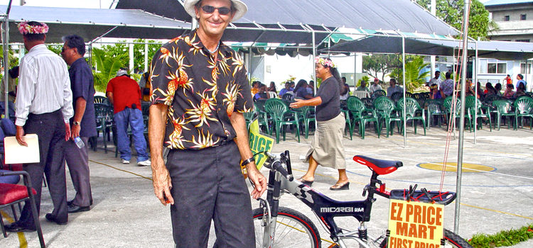 Neal Skinner, founder of EZ Price Mart, in Majuro in this Journal file photo from 2005. Innovation was Neal’s calling card