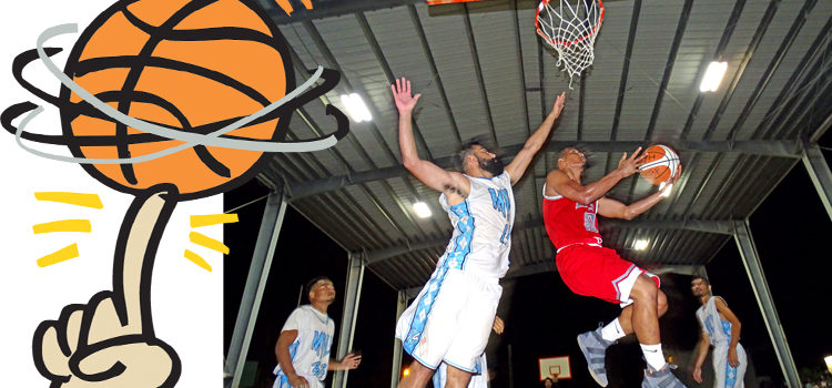 Lae’s Nathaniel ‘Baby’ Lometo scores past Mili defender Lani Ackley in ongoing BOMI 17th Ralik Ratak Shootout Basketball Tournament action in Majuro. Photo: Hilary Hosia. Ralik Ratak Shootout in high gear