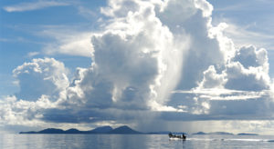 This photo of Chuuk lagoon is one in a series taken in Chuuk by Floyd Takeuchi that will be on special display to mark the 30th anniversary of Japan-FSM relations in 2018. Photo: Floyd K. Takeuchi.