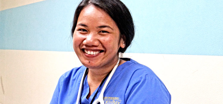 Philmar Mendoza photographed at Majuro hospital during the recent Canvasback OBGYN team visit. Photo: Hilary Hosia. Philmar’s goal: Graduate & return