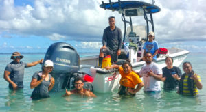 CMI students in the Tropical Marine Ecology class.