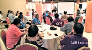 Ministry of Finance is pushing state owned enterprises in RMI to reform their work to comply with a 2015 law passed by Nitijela. A meeting at Marshall Islands Resort with SOE and Finance representatives talked over plans.