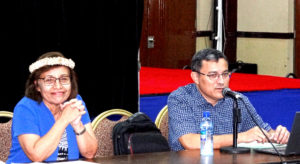 President Hilda Heine spoke to heads of departments of the RMI government Tuesday, which was chaired by Chief Secretary Ben Graham. Photo: Hilda Heine.