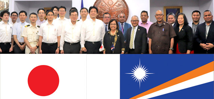 President Hilda Heine joined with Special Advisor to the Prime Minister of Japan Kentaro Sonoura, Japan Ambassador to RMI Norio Saito and delegation for talks in Majuro last week. Japan-RMI high-level talks