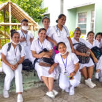 College of the Marshall Islands practicum nursing students at Majuro hospital. Photo: Kelly Lorennij.