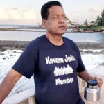 Arthur Kaylor Laukon, who died earlier this week in Honolulu, in a recent photo taken by his “Jenrok Hotspot,” from which he managed Kewan Jela.