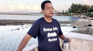 Arthur Kaylor Laukon, who died earlier this week in Honolulu, in a recent photo taken by his “Jenrok Hotspot,” from which he managed Kewan Jela.