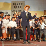 Jobod Silk plays Prof. Harold Hill in The Music Man that opened in Majuro March 11 and continues through Saturday March 16 at the ICC. Photo: Hilary Hosia.