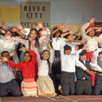 The Music Man cast dances to the song “Oklahoma Stubborn” during one of six performances at the International Conference Center in Majuro from March 11-16. Photo: Hilary Hosia.