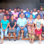 WAM Director Alson Kelen, center, with the new training group that started the six-month program April 22. Photo: Kelly Lorennij.